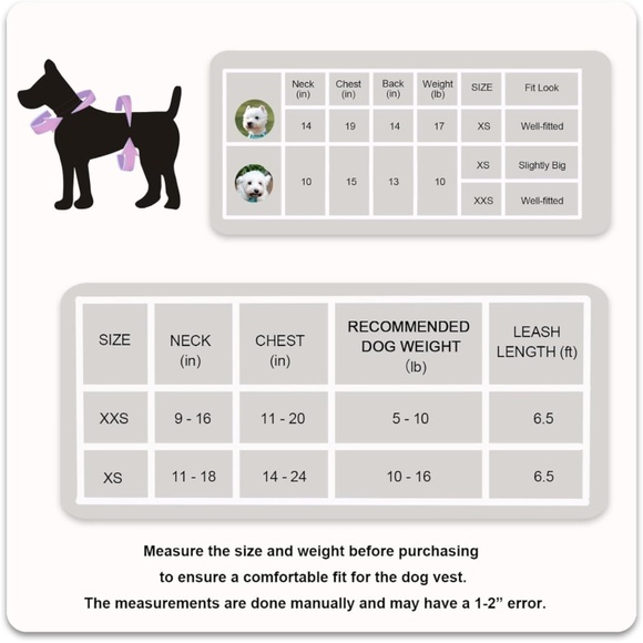New Dog Harness for XS Dogs up to 16lbs, 3-in-1 No Pull Lightweight Harness - Picture 6 of 16